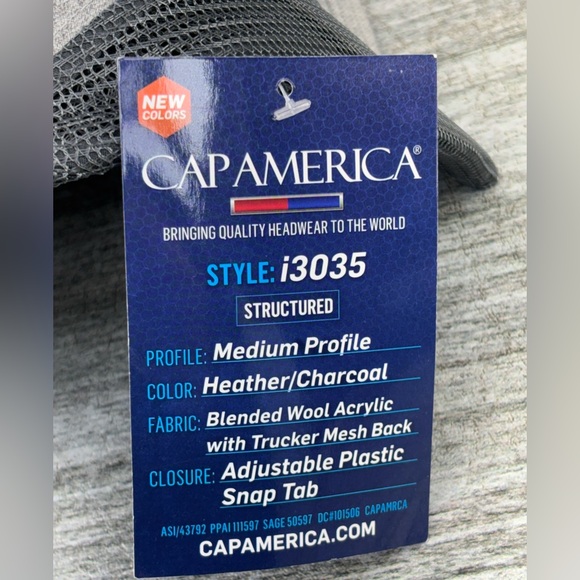 NWT Del Taco Trucker Hat Mesh Snap Back CapAmerica Gray Wool Blend i3035 OSHA - Picture 5 of 16